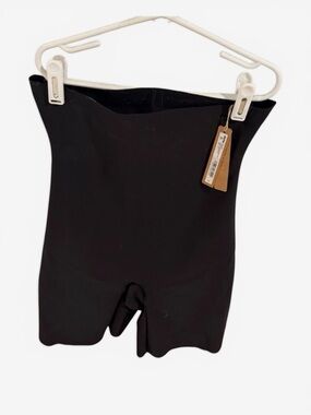 SKIMS Black High-Waisted Shapewear Shorts